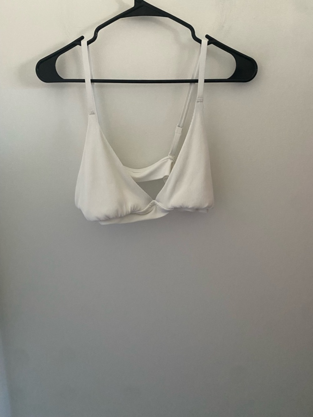 Aerie Triangle Ribbed Bikini Top